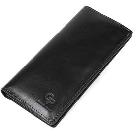 Купить Вертикальный бумажник унисекс на магните GRANDE PELLE 11212 Черный, Черный, фото , характеристики, отзывы