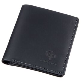 Купить - Оригинальное портмоне унисекс с накладной монетницей GRANDE PELLE 11222 Черное, Черный, фото , характеристики, отзывы