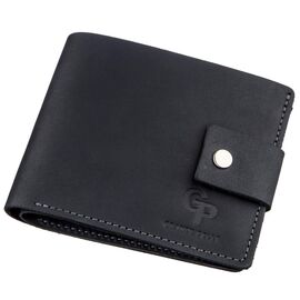 Придбати Компактне чоловіче портмоне в вінтажному стилі GRANDE PELLE 11228 Чорне, image , характеристики, відгуки
