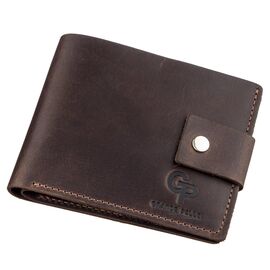 Купить Надежное мужское портмоне в винтажном стиле GRANDE PELLE 11229 Коричневое, фото , характеристики, отзывы