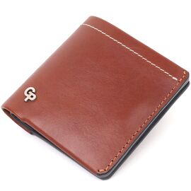 Купить - Превосходный кожаный мужской кошелек Grande Pelle 11425 Коричневый, фото , характеристики, отзывы