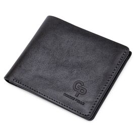 Купить Кожаное мужское глянцевое портмоне GRANDE PELLE 11554 Черный, фото , характеристики, отзывы