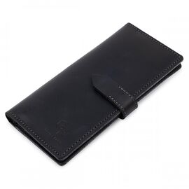 Купить - Стильное матовое мужское портмоне GRANDE PELLE 11560 Черный, фото , характеристики, отзывы