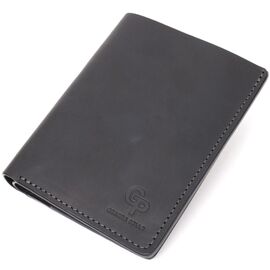 Купить Добротное кожаное портмоне с держателем для Apple AirTag GRANDE PELLE 11623 Черный, фото , характеристики, отзывы