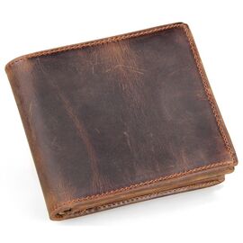 Купить Кошелек мужской кожаный Vintage 14222 в винтажном стиле коричневый, фото , характеристики, отзывы