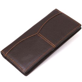 Купить - Бумажник мужской в гладкой коже Vintage 14645 Коричневый, фото , характеристики, отзывы