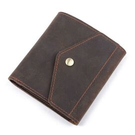 Купить - Бумажник в винтажной коже Vintage 14962 Коричневый, фото , характеристики, отзывы