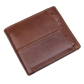 Купить - Бумажник горизонтальный кожаный Vintage 14966 Коричневый, Коричневый, фото , характеристики, отзывы
