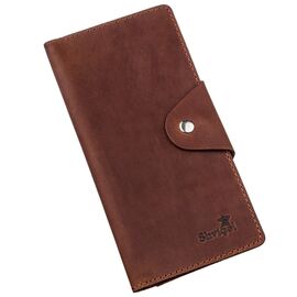 Купить Бумажник мужской из винтажной кожи SHVIGEL 16167 Коричневый, Коричневый, фото , характеристики, отзывы