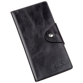 Купить - Бумажник мужской вертикальный из кожи алькор на кнопках SHVIGEL 16173 Черный, Черный, фото , характеристики, отзывы