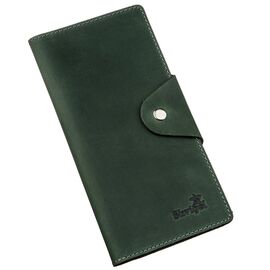 Купить Бумажник унисекс вертикальный из винтажной кожи на кнопках SHVIGEL 16179 Зеленый, Зеленый, фото , характеристики, отзывы