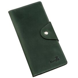 Купить - Бумажник унисекс вертикальный из винтажной кожи на кнопках SHVIGEL 16179 Зеленый, Зеленый, фото , характеристики, отзывы
