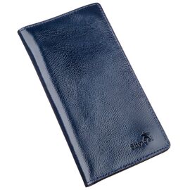 Купить Бумажник унисекс на кнопках кожаный SHVIGEL 16192 Синий, Синий, фото , характеристики, отзывы