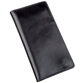 Бумажник мужской вертикальный из кожи алькор SHVIGEL 16195 Черный, Черный, фото 