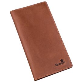 Купить - Бумажник мужской вертикальный матовый SHVIGEL 16199 Рыжий, фото , характеристики, отзывы