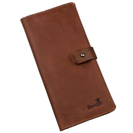 Купить - Бумажник мужской из винтажной кожи SHVIGEL 16208 Коричневый, Коричневый, фото , характеристики, отзывы