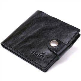 Купить - Кожаное мужское портмоне Shvigel 16439 Черный, фото , характеристики, отзывы