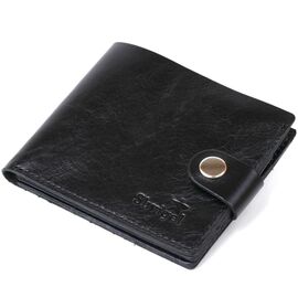 Купить - Небольшое кожаное портмоне для мужчин Shvigel 16460 Черный, фото , характеристики, отзывы