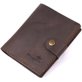 Придбати Шкіряний чоловічий гаманець Shvigel 16475 Коричневий, image , характеристики, відгуки