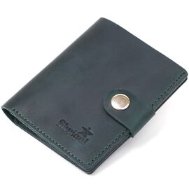 Придбати - Матове невелике портмоне унісекс Shvigel 16477 Зелений, image , характеристики, відгуки