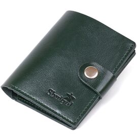 Купить Мужское стильное кожаное портмоне Shvigel 16483 Зеленый, фото , характеристики, отзывы