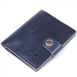 Придбати Компактне стильне портмоне Shvigel 16486 Синій, image , характеристики, відгуки