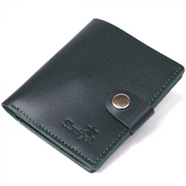 Придбати Невелике шкіряне портмоне Shvigel 16490 Зелений, image , характеристики, відгуки
