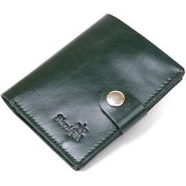 Купить Практичное кожаное портмоне Shvigel 16504 Зеленый, фото , характеристики, отзывы