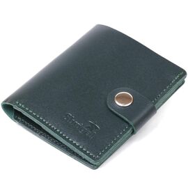 Придбати Невелике шкіряне портмоне Shvigel 16511 Зелений, image , характеристики, відгуки