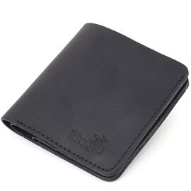 Купить - Матовое мужское портмоне из натуральной кожи Shvigel 16600 Черный, фото , характеристики, отзывы