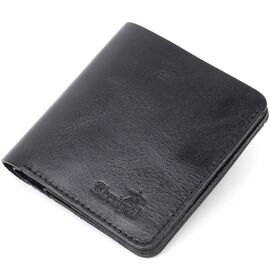 Купить - Небольшое кожаное портмоне для мужчин Shvigel 16606 Черный, фото , характеристики, отзывы