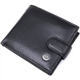 Придбати Чоловічий шкіряний купюрник ST Leather 18308 (ST104) Чорний, image , характеристики, відгуки