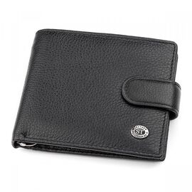 Купить - Мужской кошелек ST Leather 18309 (ST113-1) с зажимом для денег Черный, Черный, фото , характеристики, отзывы