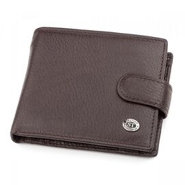 Купить - Мужской кошелек ST Leather 18310 (ST103) натуральная кожа Коричневый, Коричневый, фото , характеристики, отзывы