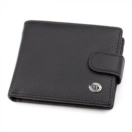 Купить Мужской кошелек ST Leather 18316 (ST114) кожаный Черный, фото , характеристики, отзывы