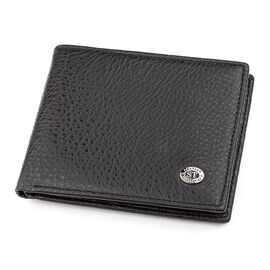 Купить - Мужской кошелек ST Leather 18319 (ST160) кожаный Черный, Черный, фото , характеристики, отзывы