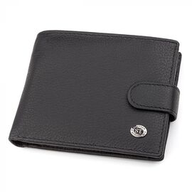 Придбати Чоловічий гаманець ST Leather 18328 (ST137) італійська шкіра Чорний, image , характеристики, відгуки