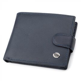 Купить - Мужской кошелек ST Leather 18329 (ST137) кожа Синий, Синий, фото , характеристики, отзывы