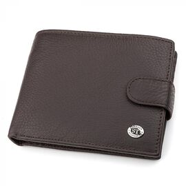 Купить - Мужской кошелек ST Leather 18330 (ST137) очень вместительный Коричневый, Коричневый, фото , характеристики, отзывы