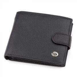 Придбати Чоловічий гаманець ST Leather 18339 (ST138) дуже стильний Чорний, image , характеристики, відгуки