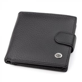 Придбати Чоловічий гаманець ST Leather 18345 (ST153) шкіряний Чорний, image , характеристики, відгуки