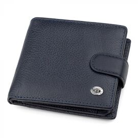 Купить - Мужской кошелек ST Leather 18346 (ST153) удобный Синий, Синий, фото , характеристики, отзывы