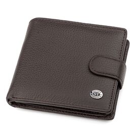 Купить - Мужской кошелек ST Leather 18347 (ST153) функциональный Коричневый, Коричневый, фото , характеристики, отзывы