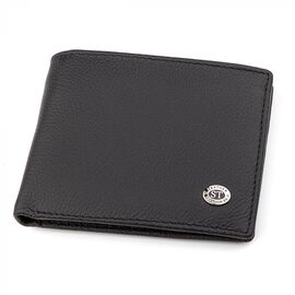 Купить Мужской кошелек ST Leather 18352 (ST-1) натуральная кожа Черный, фото , характеристики, отзывы
