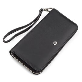Купить - Мужской кошелек ST Leather 18422 (ST45) натуральная кожа Черный, Черный, фото , характеристики, отзывы