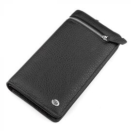 Купить Мужской кошелек ST Leather 18444 (ST291) натуральная кожа Черный, Черный, фото , характеристики, отзывы