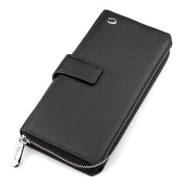 Купить Мужской кошелек ST Leather 18453 (ST128) стильный Черный, фото , характеристики, отзывы