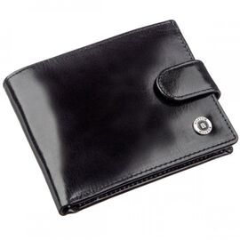 Придбати Якісний шкіряний гаманець для чоловіків Boston 18809 Чорний, image , характеристики, відгуки