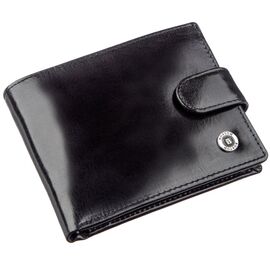 Купить - Качественный кожаный кошелек для мужчин Boston 18809 Черный, Черный, фото , характеристики, отзывы