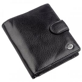 Придбати Невеликий шкіряний гаманець для чоловіків ST Leather 18832 Чорний, image , характеристики, відгуки